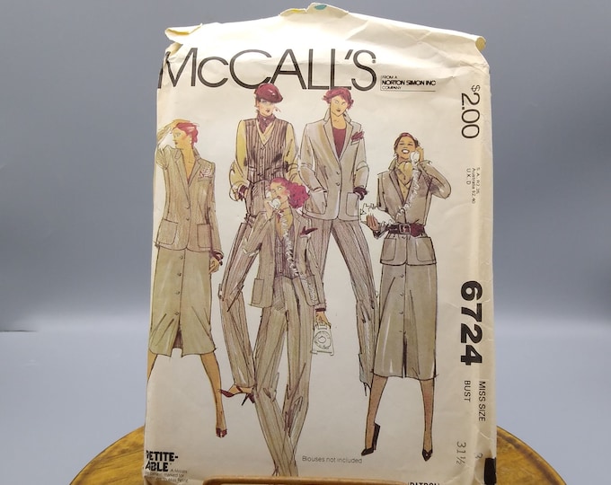 60s Smocked Dress Pattern Mccalls 6724 Sizes 10 Bust 31 or - Etsy