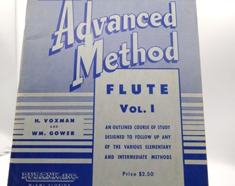 Vintage Sheet Music Rubank Advanced Method for Flute Vol 1, No 95 1939