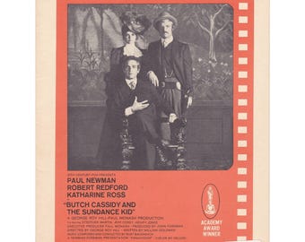 Vintage Notenblatt, Raindrops Keep Fallin on My Head von David und Bacharach, 1969 20th Century Fox Butch Cassidy and the Sundance Kid Music