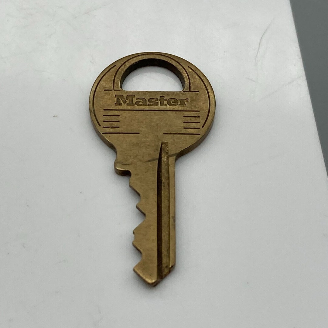 Vintage Master Lock Key Brass 0410 Etsy