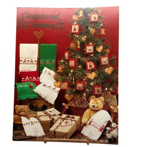 Vintage Cross Stitch Patterns, Gingerbread Christmas, Sue Hillis Designs 1987