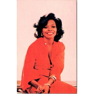 Cartão postal vintage novidade, Diana Ross, cantora celebridade Coral Lee