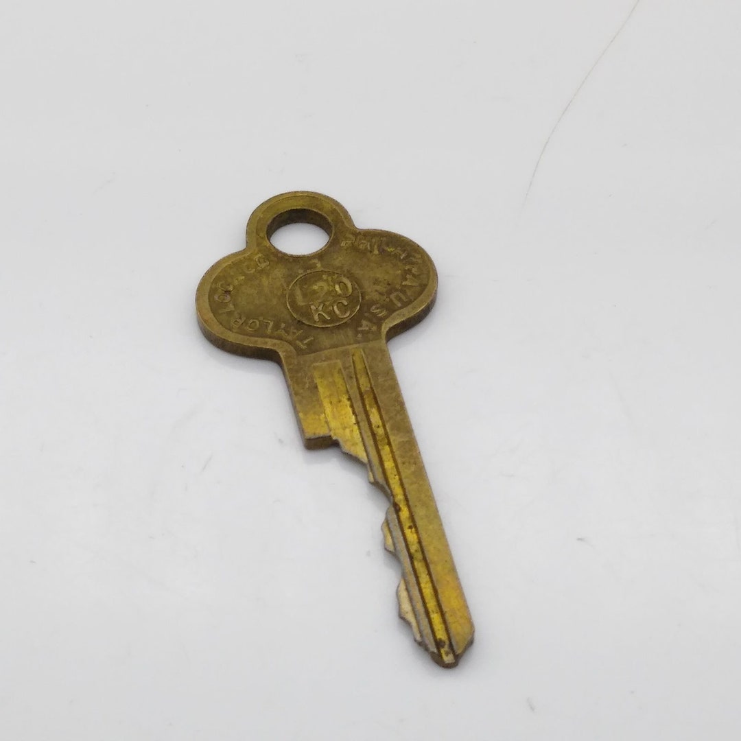 Vintage Brass Taylor Key L20 KC CO 7 - Etsy
