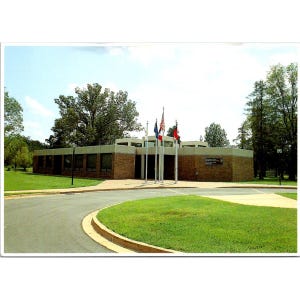 Cartolina commemorativa nazionale dell'Arkansas Post, vintage, 1981, Coastal Exposures Inc., Maine, Jimmy DeVore Photo