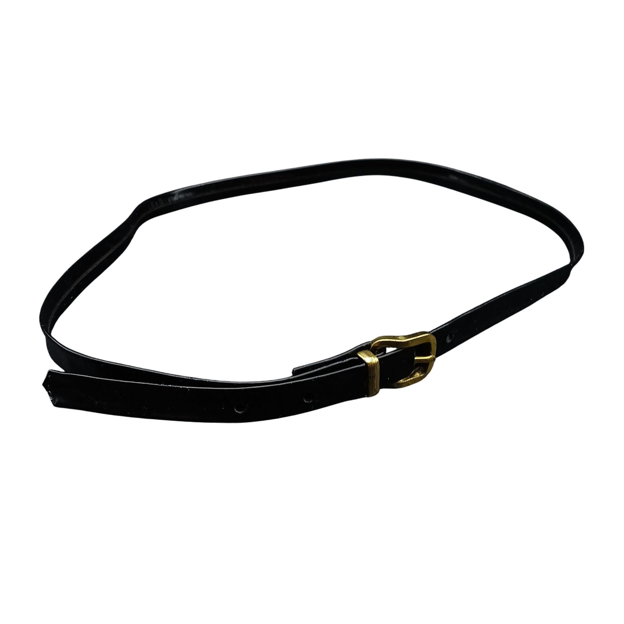 Beautiful and Soft Patent Black Belt ACS581-Patent Leather 1 3/4 main image 2