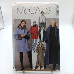 UNCUT Vintage McCalls 3447 Misses & Miss Petite Unlined Coats and Jackets Sewing Pattern Sizes XS-S-M 2001