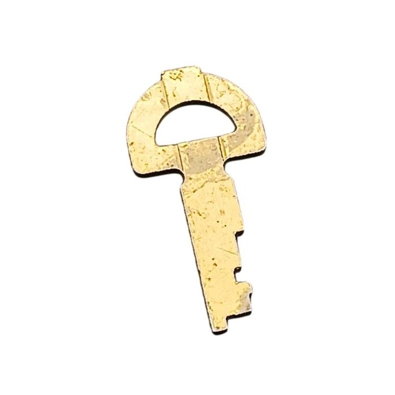 Tarnish Key Vintage Deco Flat Skeleton Key - Etsy