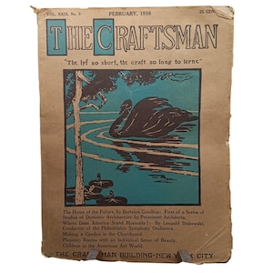 The Craftsman Magazine February 1916 Vol. XXIX No. 5 Vintage Home Art Architecture