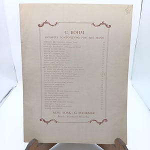 Antike C. Böhm Golden Shower 1898 Klaviernoten