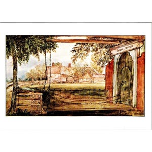 Cartão postal antigo Anthonie Van Borssom Escola Holandesa Museu Britânico