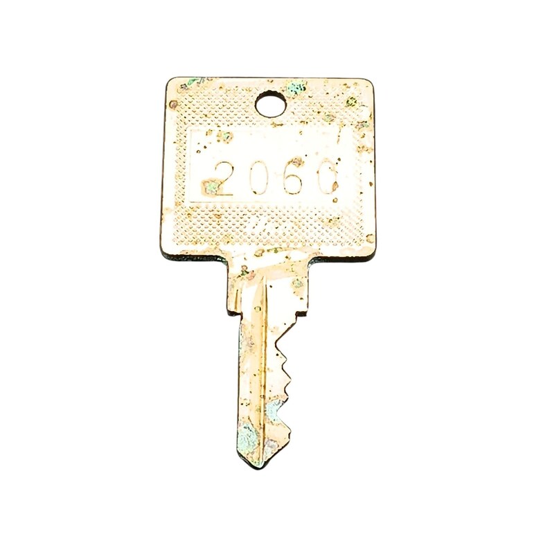 Tarnish Key Vintage Brass Hotel Room Key With Number 2060 Engraved Aged Patina ...