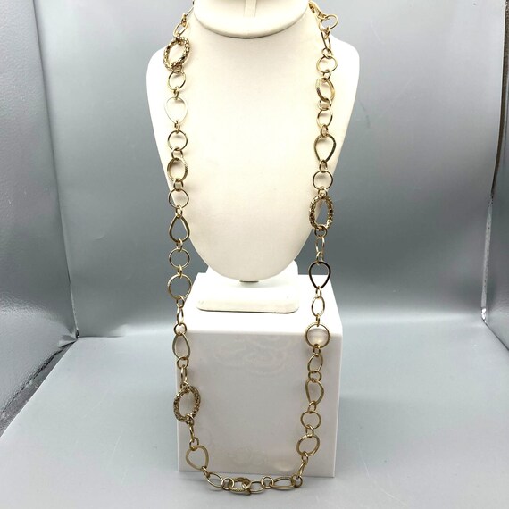Collier vintage fantaisie – Perles strass rouges & orange - Montres & Bijoux