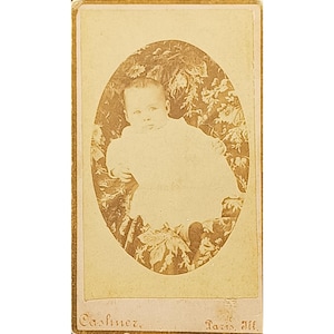 Cartes CDV pour armoire de bébé de l'époque victorienne antique, photo par Cashner Paris Ill