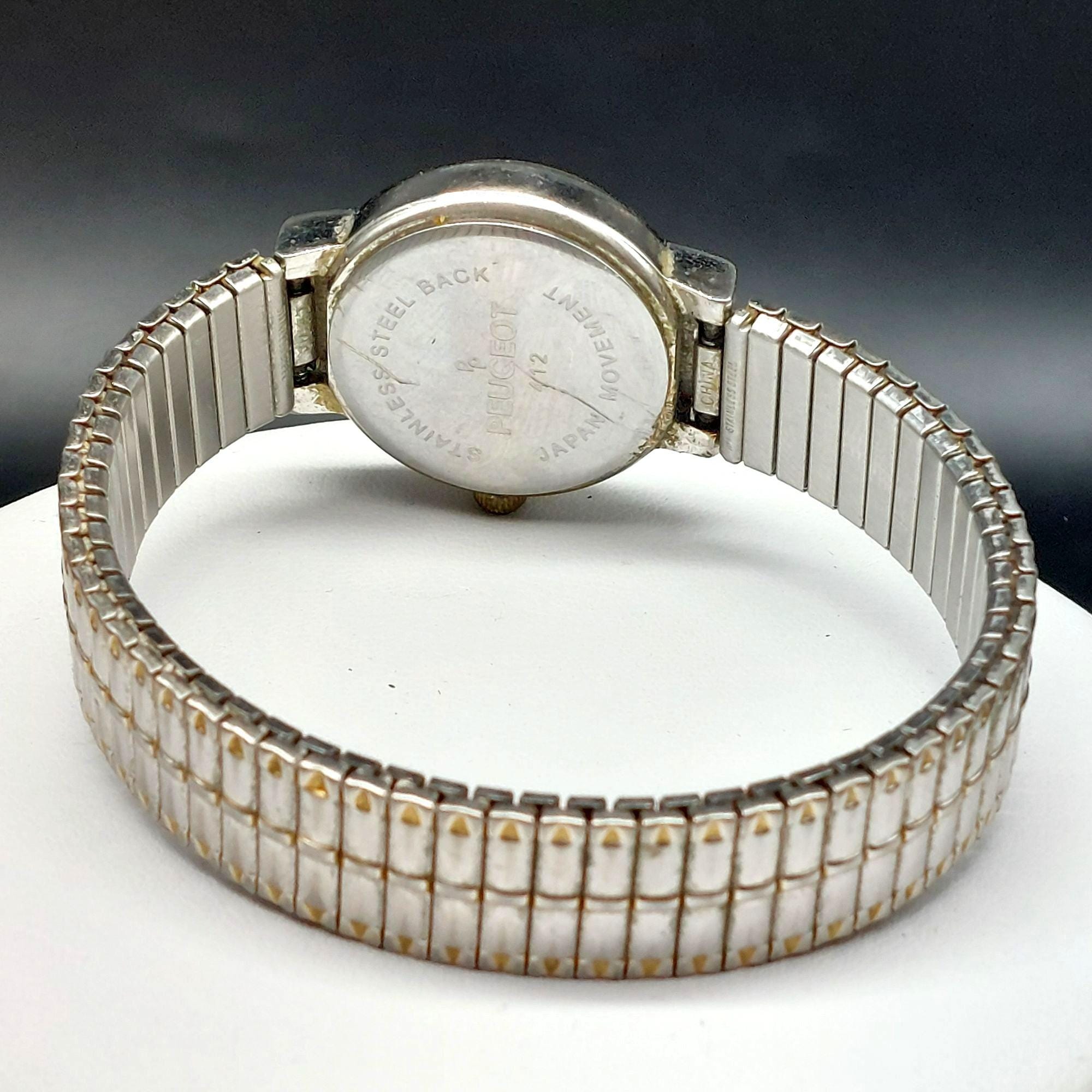 Vintage Peugeot Quartz Bangle watch Japanese movements 220* PEUGEOT quartz vintage wrist watch, japan movt, bangle  main image 3