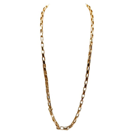 Coldwater Creek Chunky Rectangular Link Chain Nec… - image 1