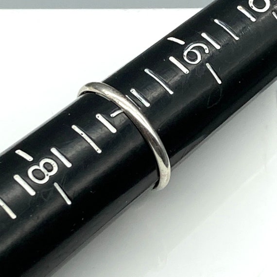 Vintage Glowing Heart Stackable Ring, Sterling Si… - image 6