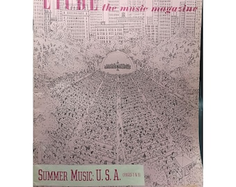 Etude Music Magazine June 1950 Summer Music U.S.A. Edition Vintage Collectible