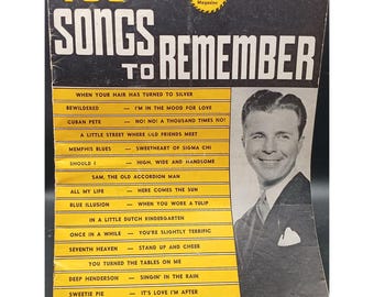 400 Songs To Remember Sheet Music Book Vol 1 No 4 1940s Vintage Lyrics Magazine