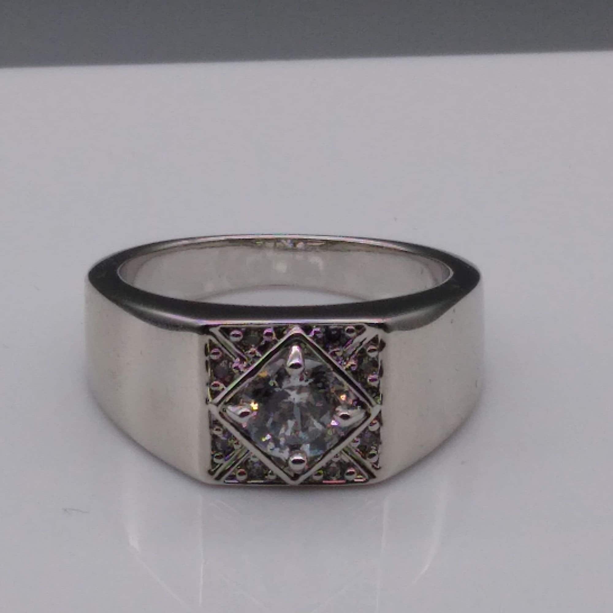 Danbury Mint Vintage Men's Ring Stainless Steel Ring With Etsy