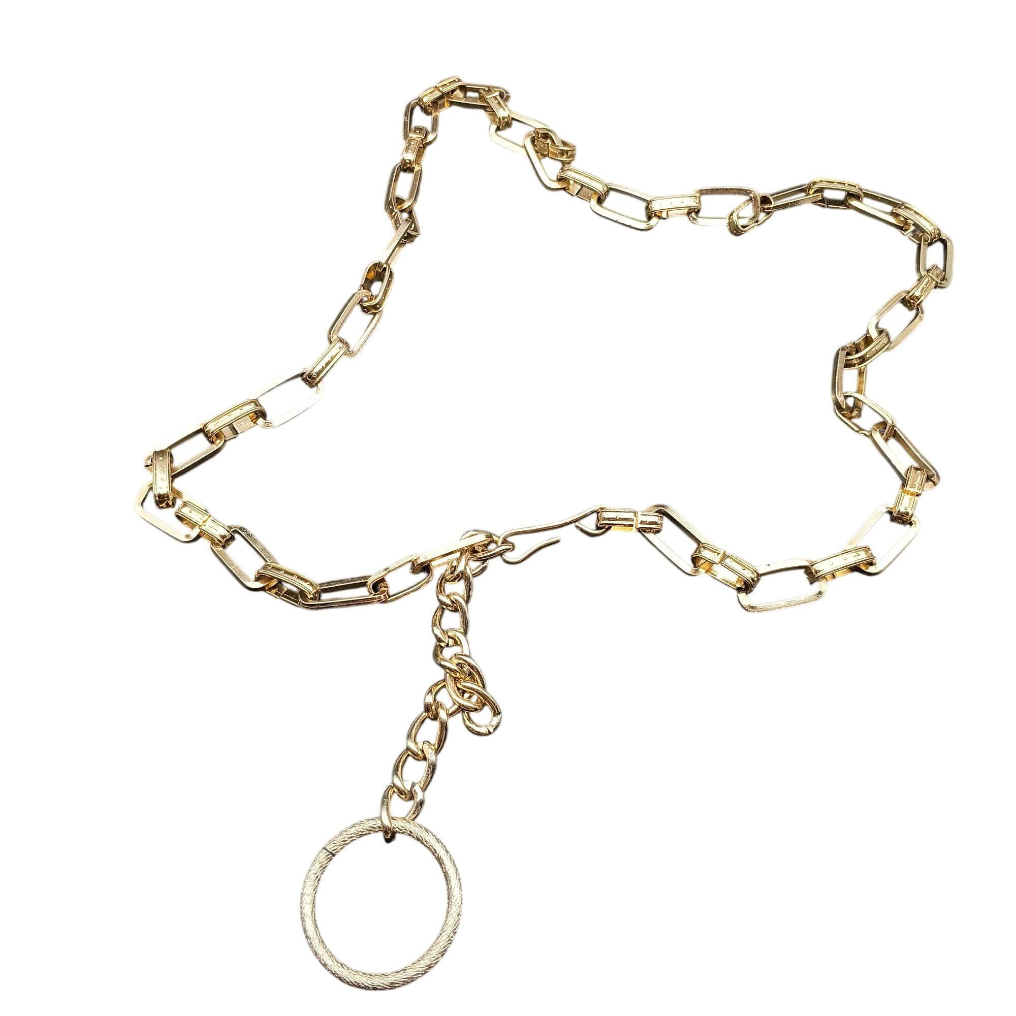 Gold Tone Link Belt - Etsy display picture 1