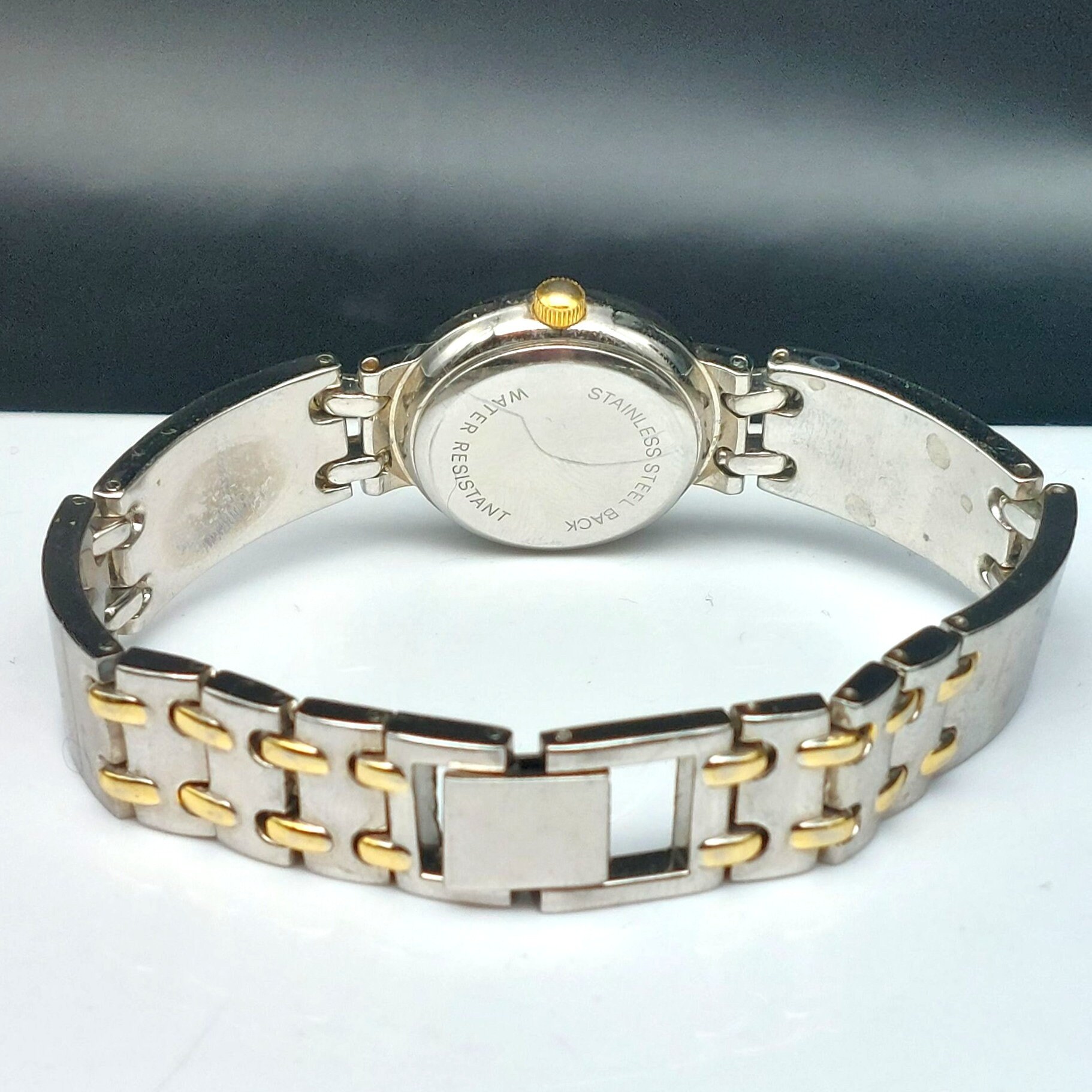 Parmex Womens Watch 19mm Asymmetrical Champagne Dial Gold Tone New Battery Parmex Womens Quartz Watch Stainless Steel New Battery - Etsy main image 2