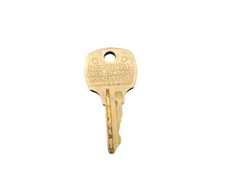 ナショナル自動車ラジオハンドブック Vintage National Lock Company Rockford IL Brass Key C415A - Etsy