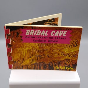 vintage Bridal Caves Souvenir Photo Cards Livret, Lac des Ozarks Camdenton Missouri, Mike Roberts Couleur