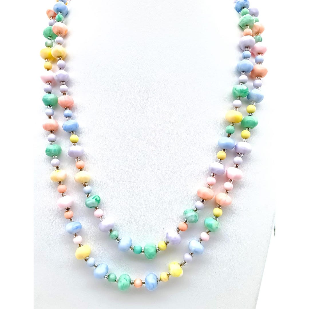 Pastel Beaded Necklace