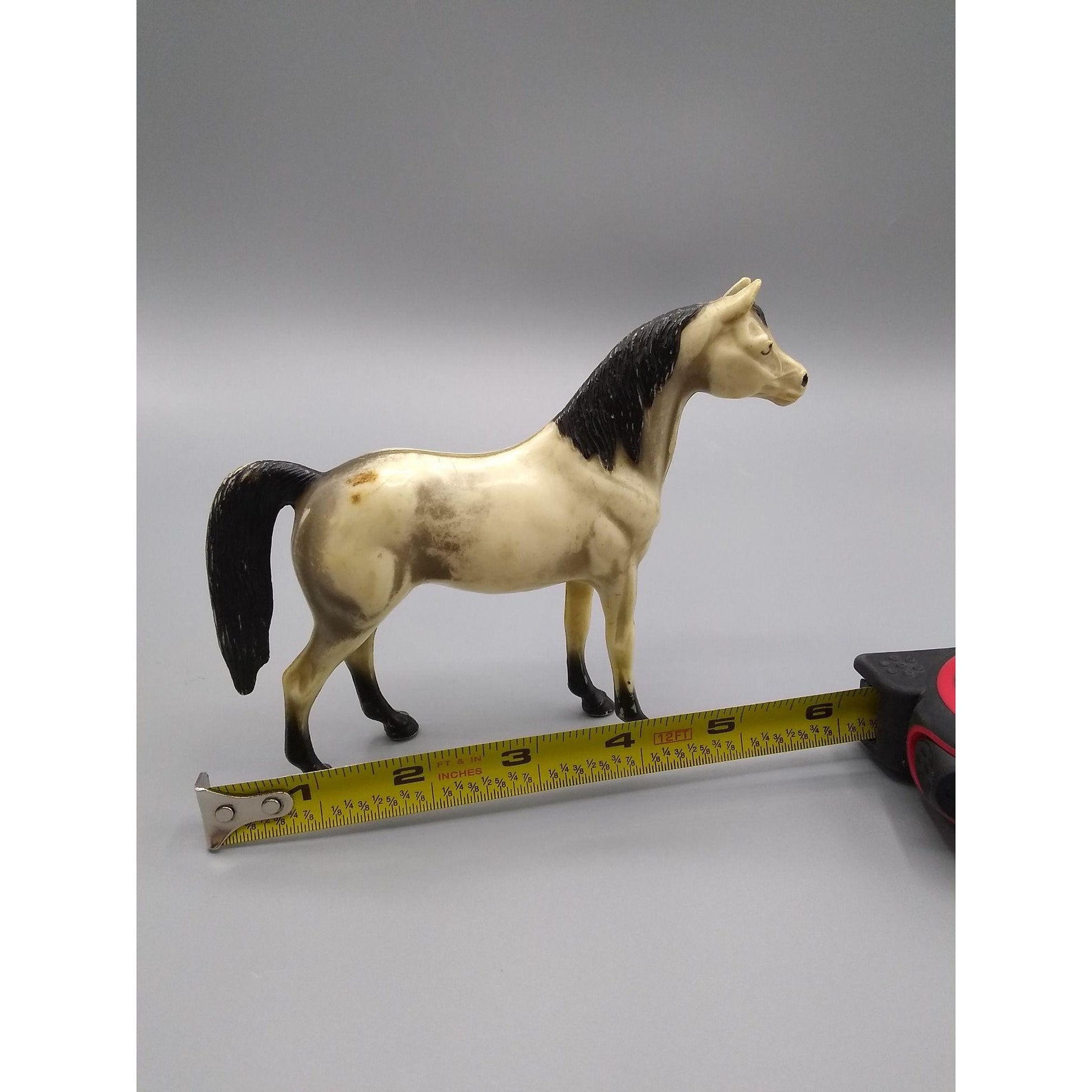 Vintage Hartland Plastics Toy Horse Collectible Plastic Gray Etsy