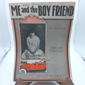 Vintage &quot;Me And The Boy Friend&quot; Sheet Music