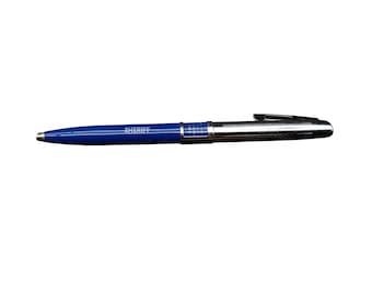 Sheriff Vintage Blue & Silver Sheaffer Ballpoint Pen with Perpetual Calendar and Clip