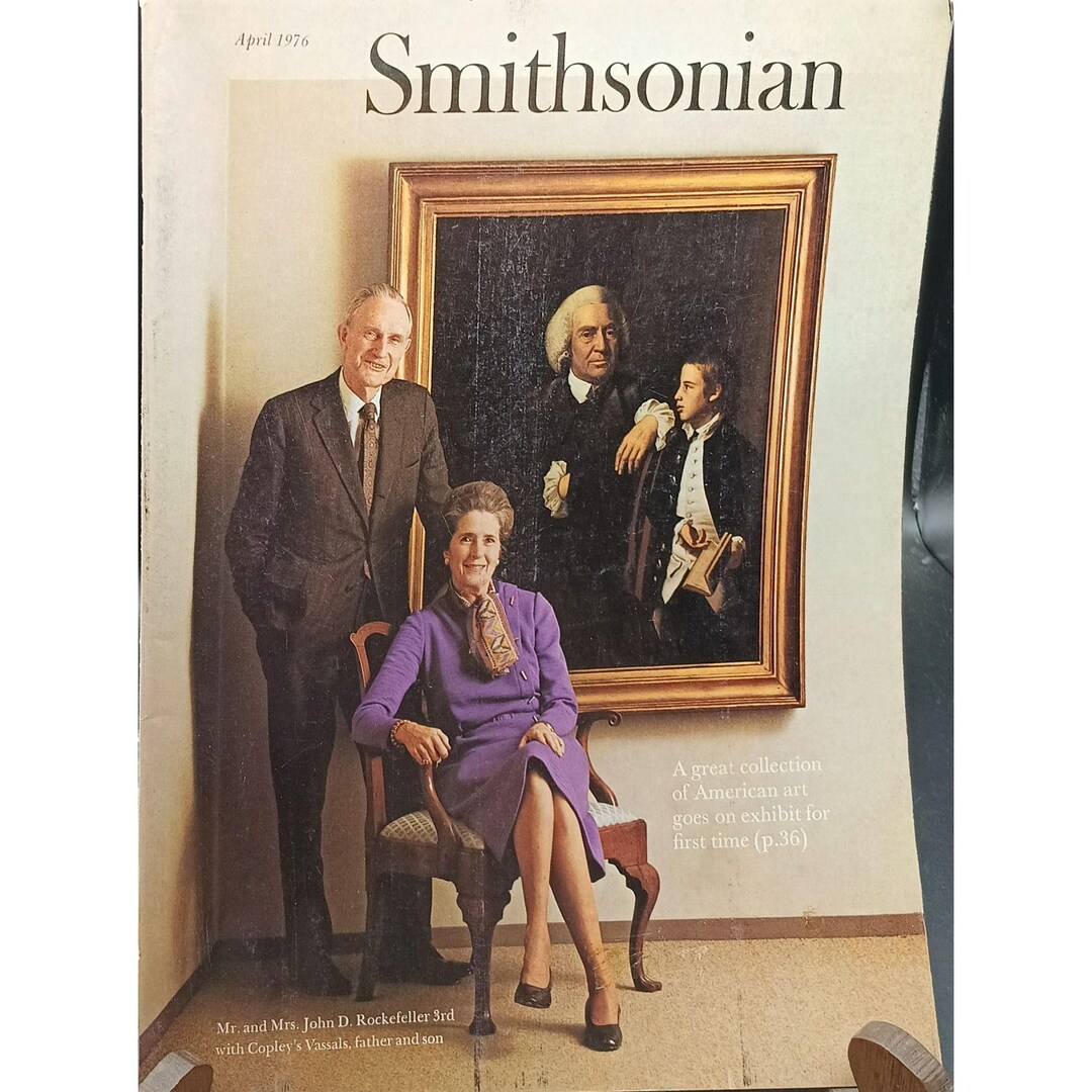 Smithsonian Magazine April 1976 Featuring Rockefeller Portrait ...