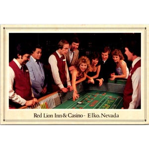 Carte postale vintage Red Lion Inn & Casino Elko Nevada des années 1980 à collectionner