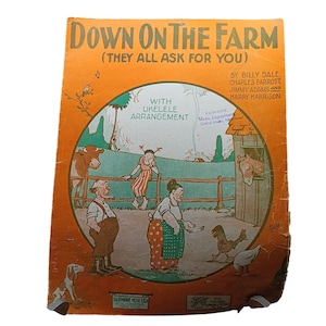 Down On The Farm Noten von Billy Dale Mit Ukulele Arrangement