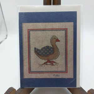 Vintage Duck Cross-Stitch Pattern