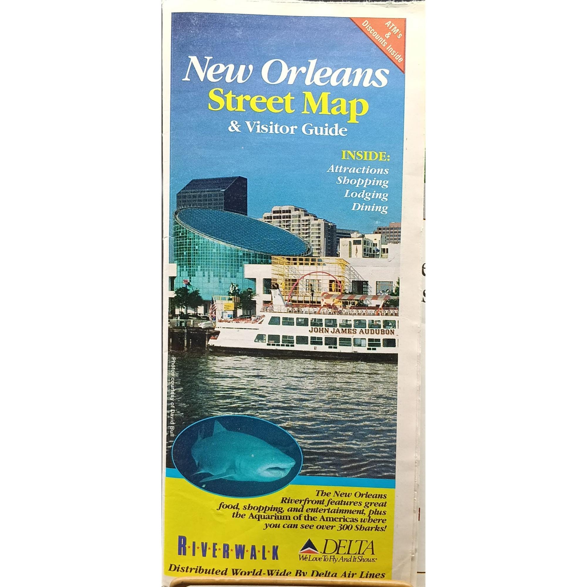 New Orleans Vintage Street Map Visitor Guide