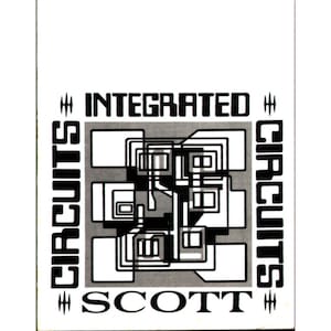 Vintage Scott Integrated Circuits-boekje, 1966 AV-reclame 142-11-66 voor audio-ontvangers 388 348 344B