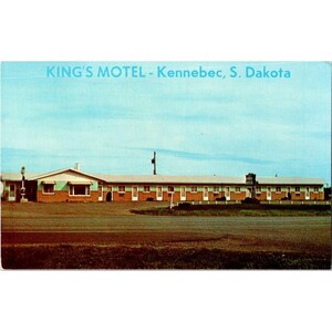 Vintage Postkarte Kings Cottage Kennebec S.D. 1970er Jahre Ungebraucht
