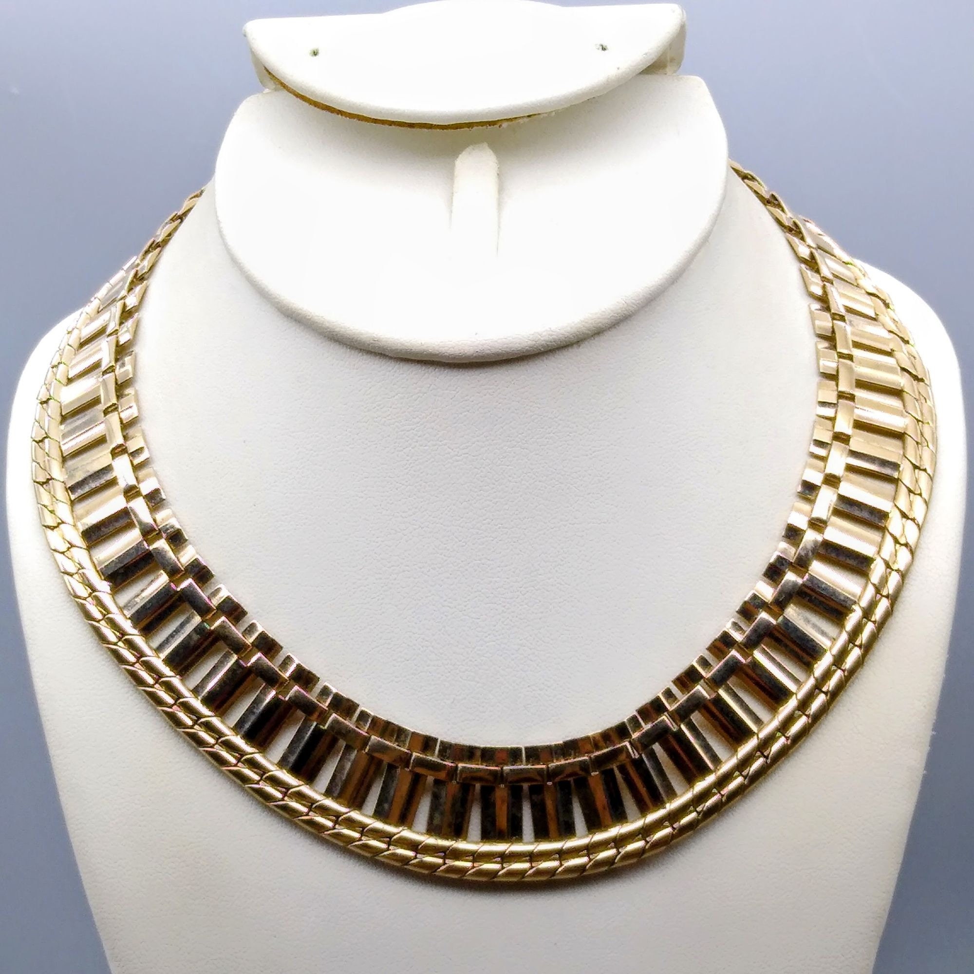 Collana In Acciaio Inossidabile Placcato Oro 16k Minimalista - Foto 4