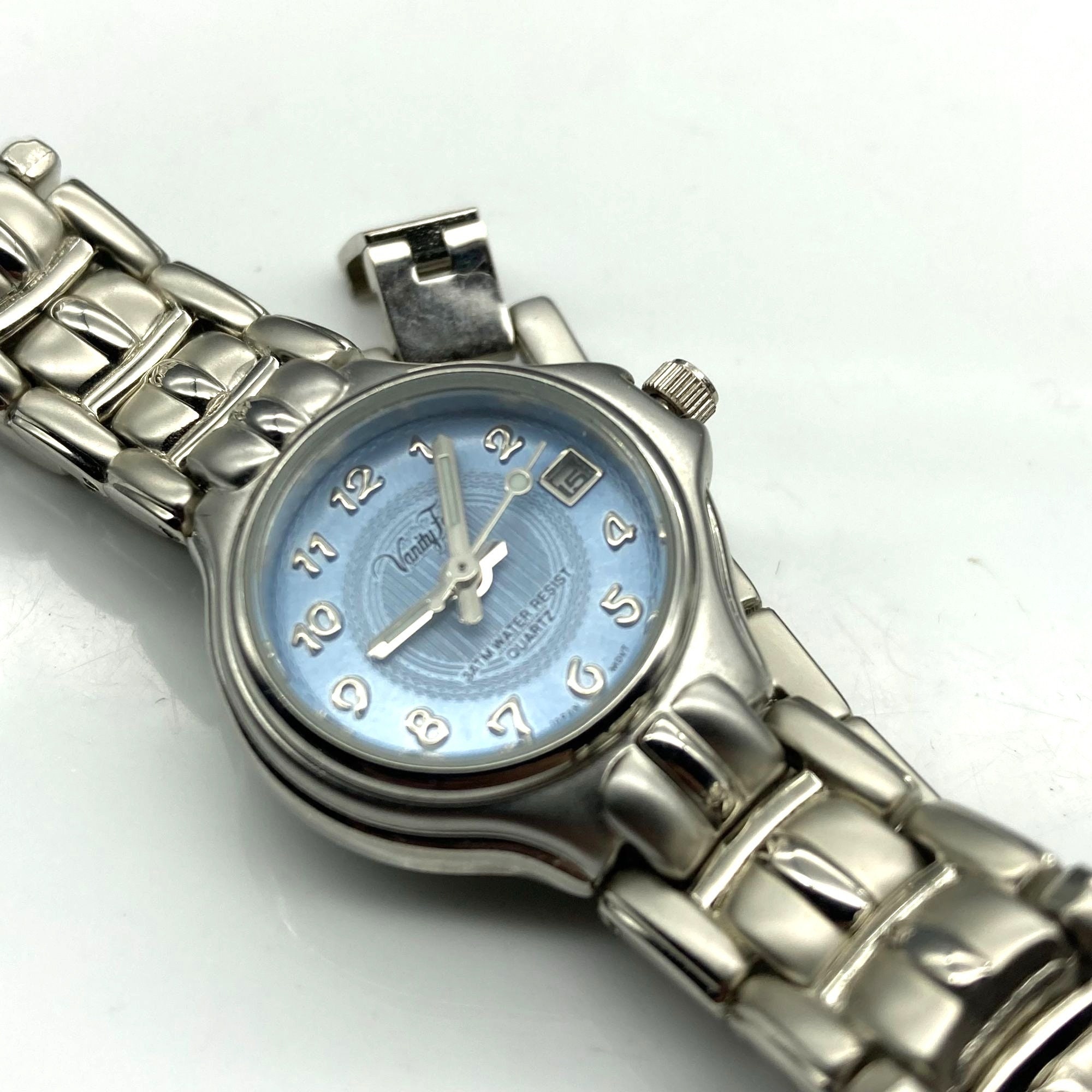 Vintage Vanity Fair Date Women s Silver Tone Quartz Analog Ladies Watch New Battery Etsy UK