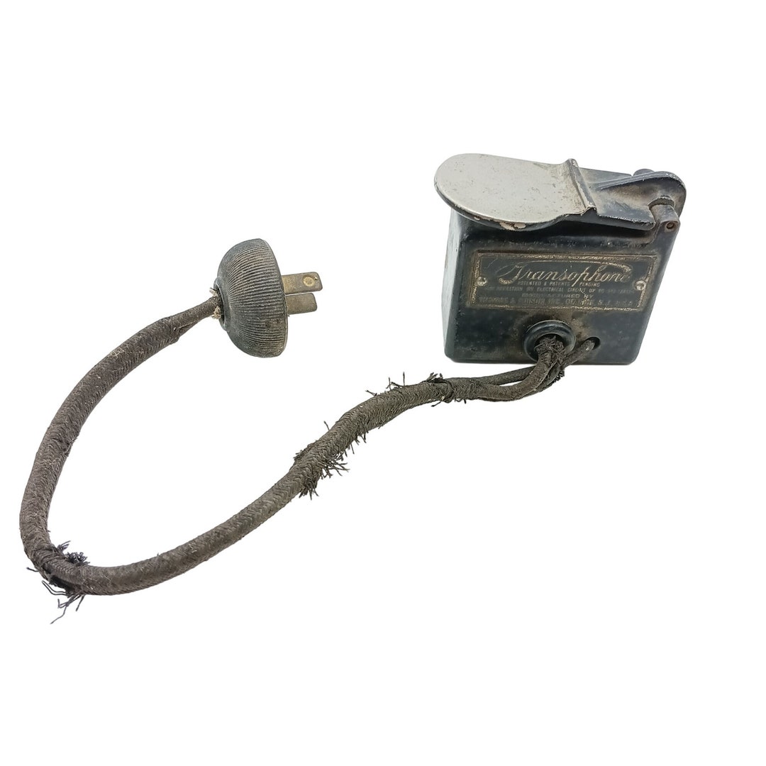 Vintage Transophone Electronic Device Edison Electric Circuit Dictation ...