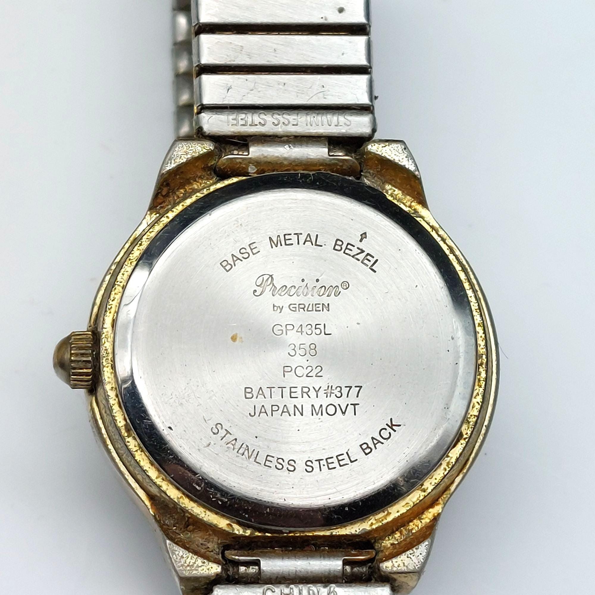 PRESICION BY GRUEN Quartz Watch W/ Crystal Enhanced BezelNEW BATTERY VINTAGE Gruen Quartz Battery Wristwatches for sale | eBay main image 2