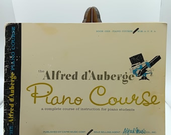 Vintage bladmuziek, Alfred D'Auberge Piano Course Book One, Alfred Music 1960