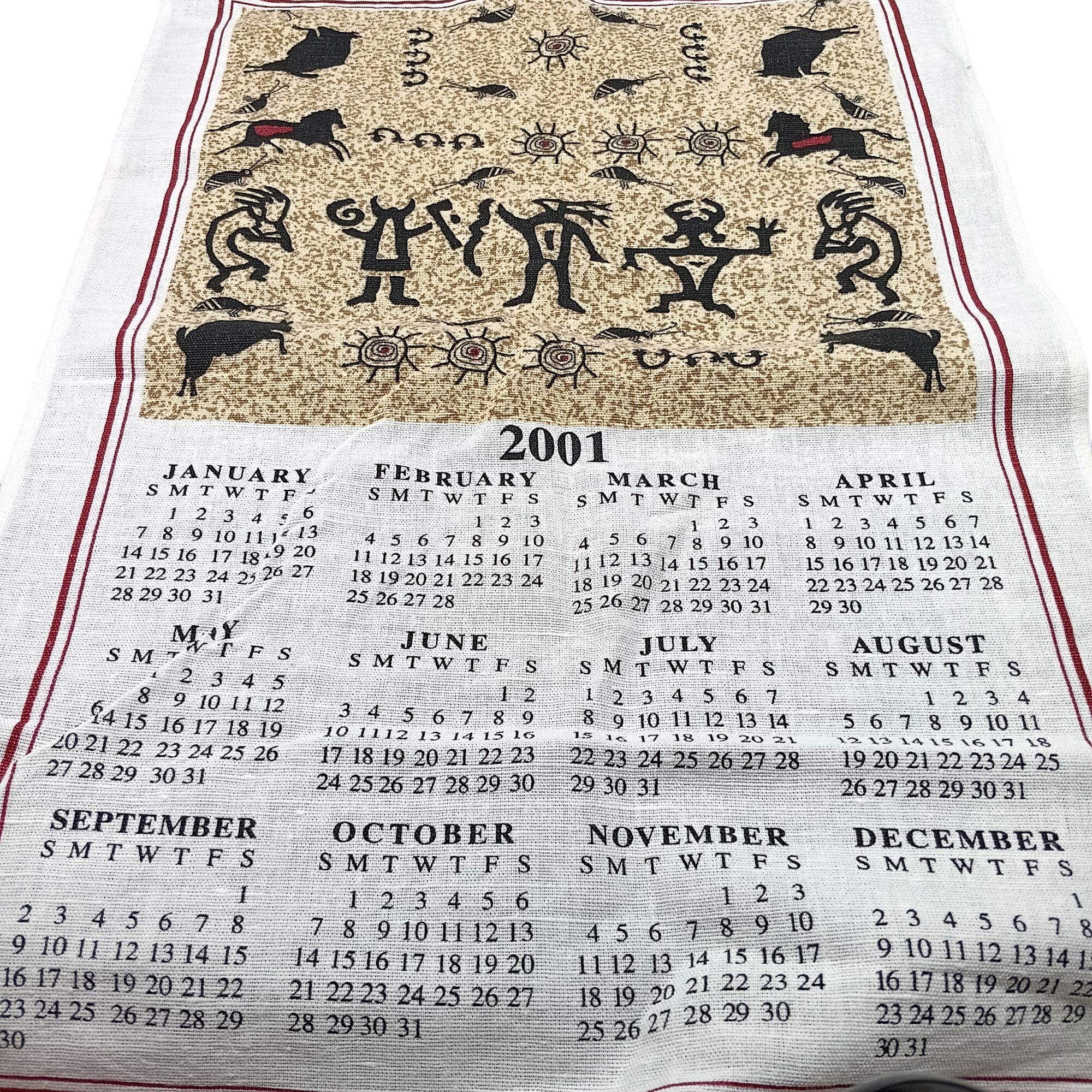 2001 Calendar - Etsy