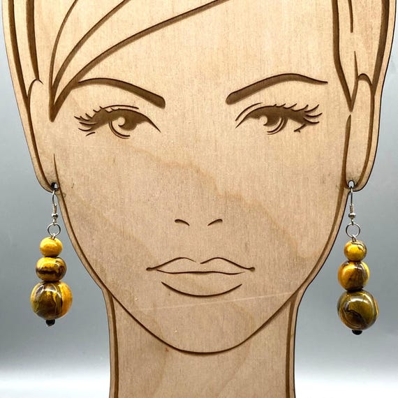 Dramatic Triple Drop Dangle Earrings, Vintage Shi… - image 3