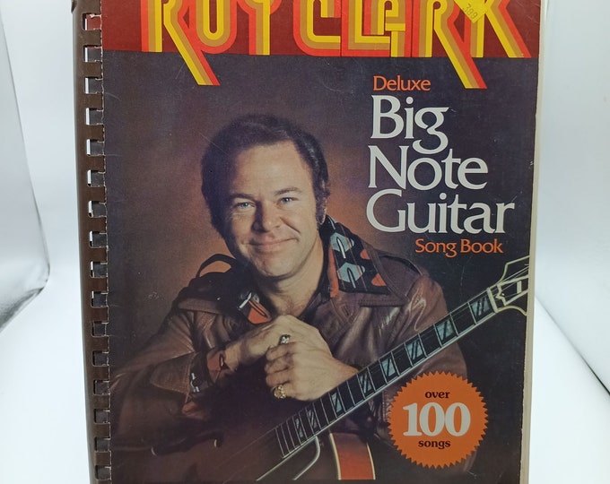 Roy Clark Deluxe Big Note Sheet Music Guitar Song Book Spiral Bound ...