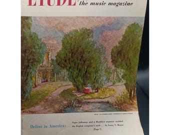 Vintage 1950 Etude Music Magazine August Issue