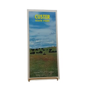 Vintage Custer State Park Broschüre Mit Karte & Informationen