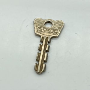 Vintage Master Lock-sleutel, kleinere zilveren toon