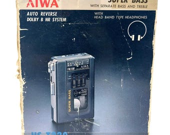 Vintage 1989 Aiwa Walkman HS-T220 Boxed | New Old Stock Retro Cassette Player